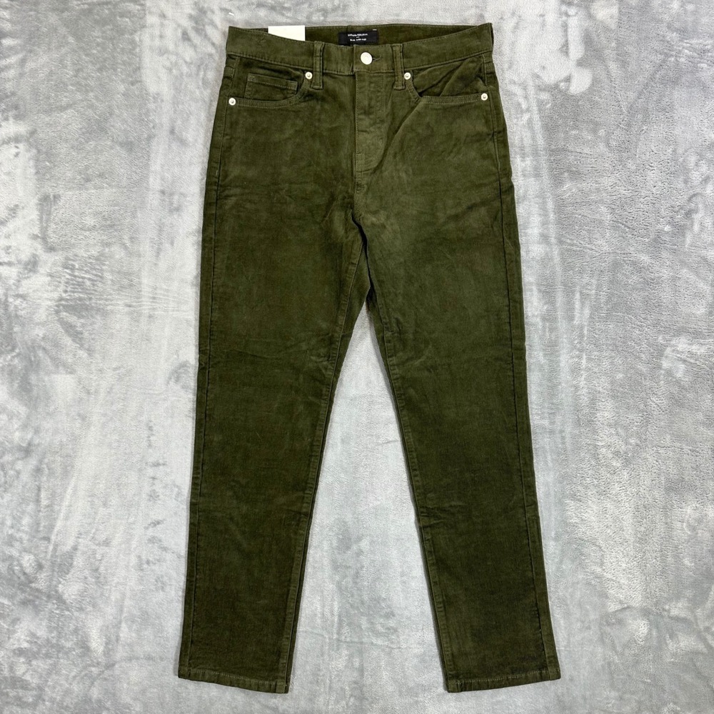 New Banana Republic Corduroy Slim Jeans Women's‎ Size 27 Olive Green High Rise